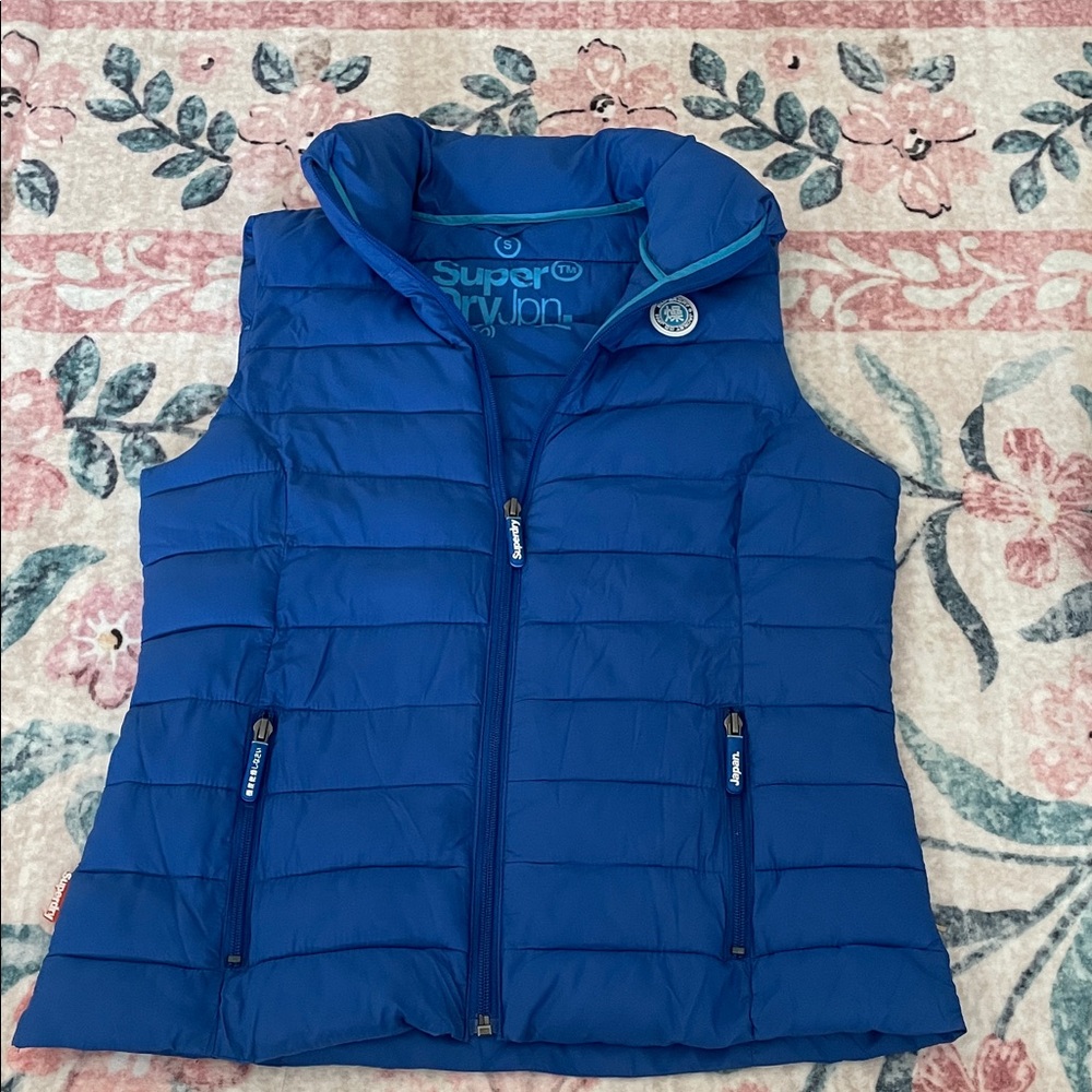 Superdry Vibrant Blue Quilted Vest